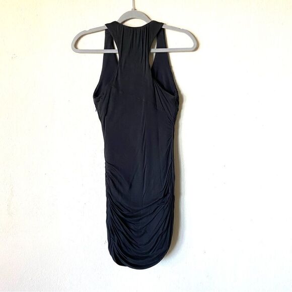 Rag & Bone Cameron Mini Black Dress Draped Bodycon Size 0 - Picture 8 of 11